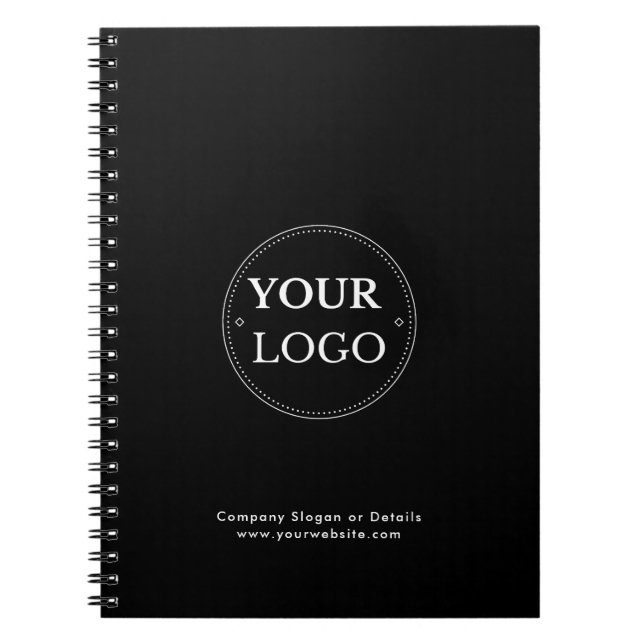 Carnet Business Logo Professional Simple Modern Black (Devant)