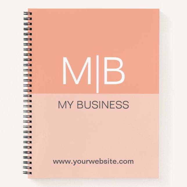 Carnet Business Peach Monogram  (Devant)