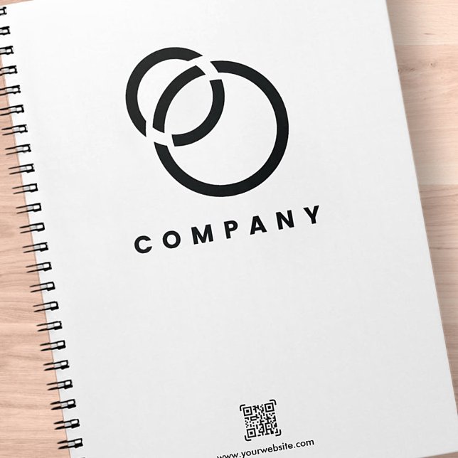 Carnet Business Scan Me QR Code Website Modern Simple (Créateur téléchargé)