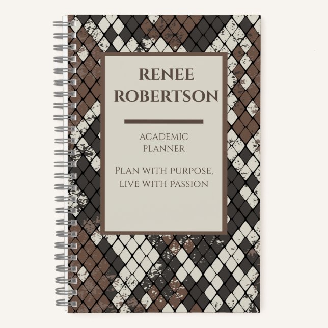 Carnet But et passion : Le planificateur de succès académ (Recto)