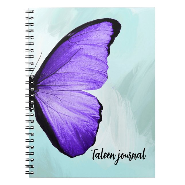 CARNET BUTTERFER PURPLE BLEU (Devant)