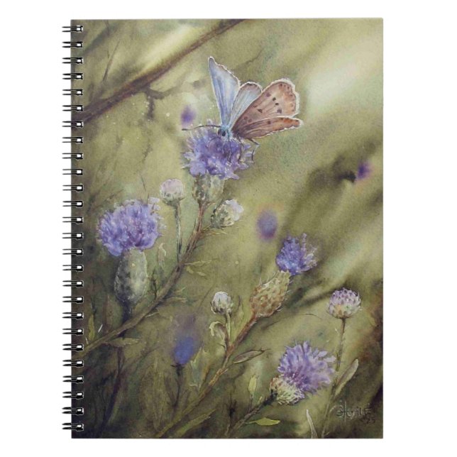 Carnet Butterfly and Thistles (Devant)