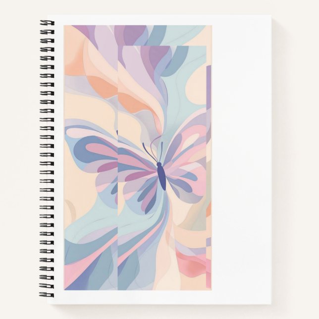 Carnet Butterfly Dreams Notebook – Soft Pastel Cover, Lin (Devant)