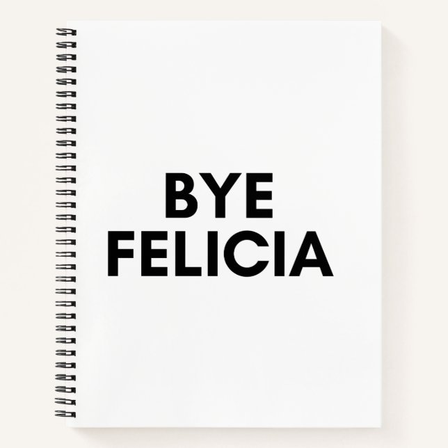 Carnet bye felicia (Devant)
