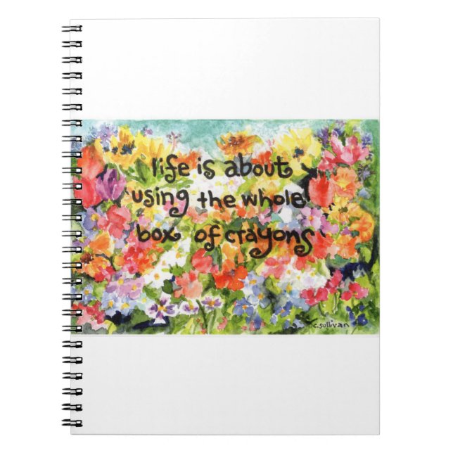 Carnet C. 46 color aquatique ou flowers & life inspiratio (Devant)