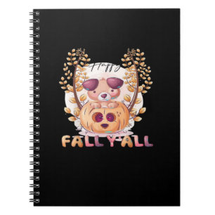 Carnet C’est l’automne les amis Citrouille Halloween Chat