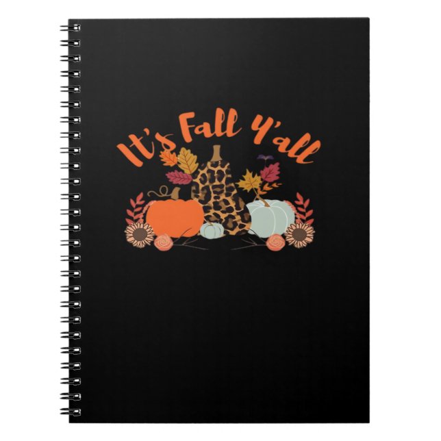 Carnet C’est l’automne Y’all Hello Fall Happy Automne Tha (Devant)