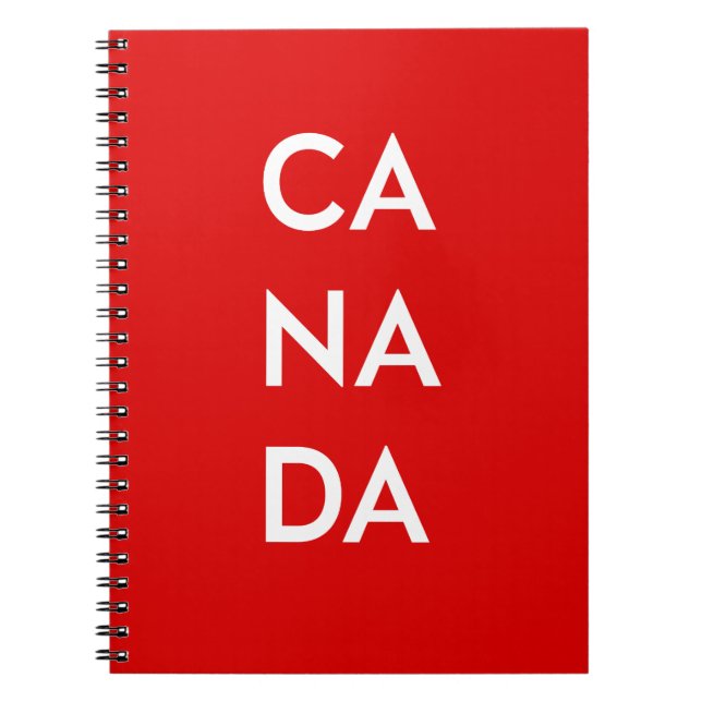 Carnet Ca Na Da Canada Dark Monotone (Devant)