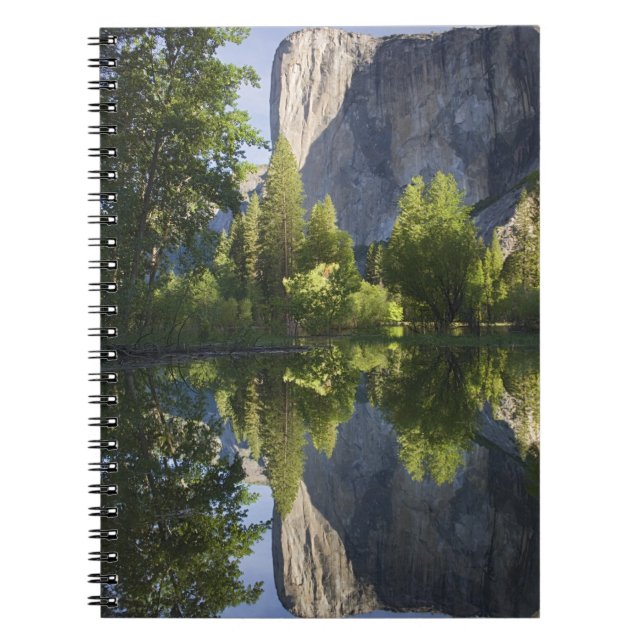 Carnet CA, Parc national de Yosemite, El Capitan reflété  (Devant)