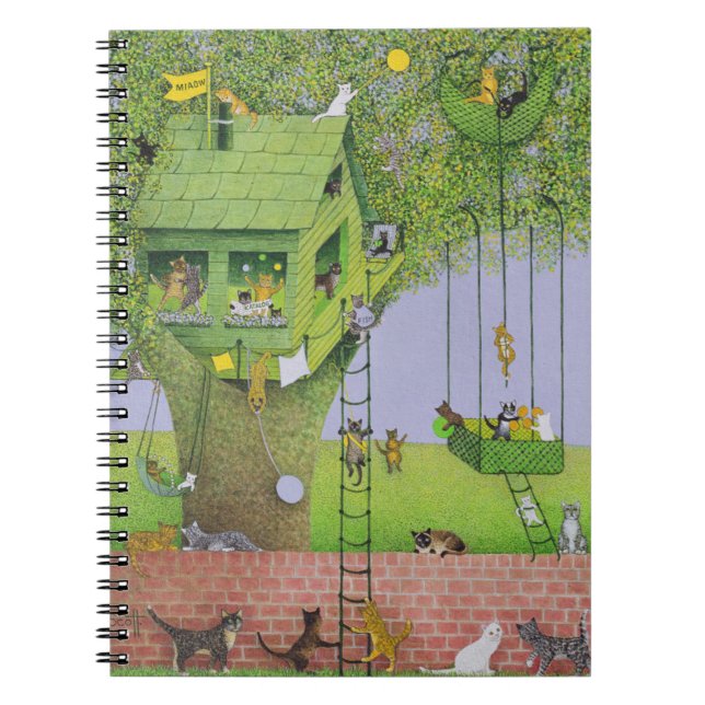 Carnet Cabane dans un arbre de chat (Devant)