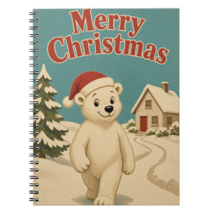 Carnet Cabane d'ours polaire Chemin Animal Noël