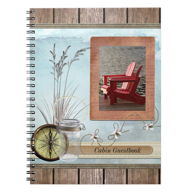 Carnet Cabine, cottage ou guestbook de bateau (Devant)