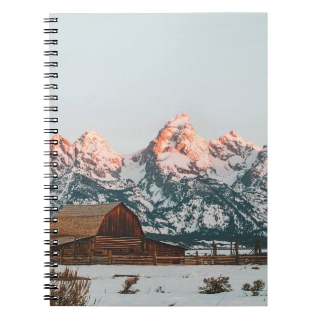 Carnet Cabine matinal Sunrise au Grand Teton National Par (Devant)