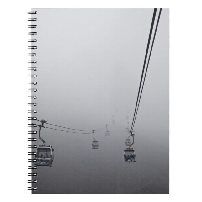 Carnet Câble Ngong Ping dans le brouillard épais (Devant)