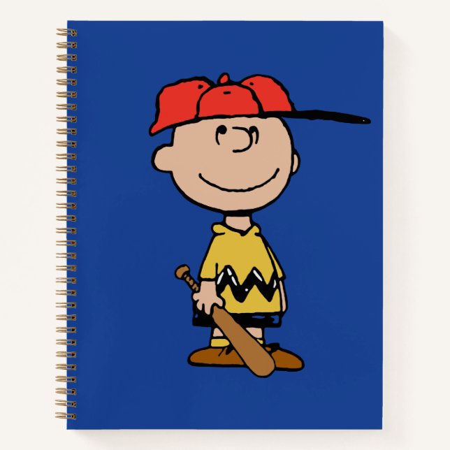 Carnet cacahuètes | Charlie Brown Baseball Smile (Devant)