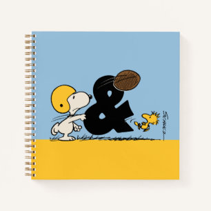 Carnet cacahuètes   Football Snoopy & Woodstock