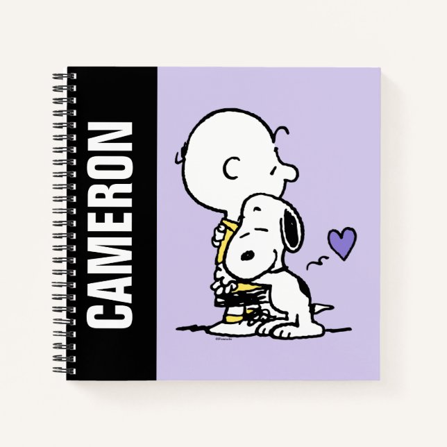 Carnet cacahuètes | Saint Valentin | Charlie Brown & Snoo (Devant)
