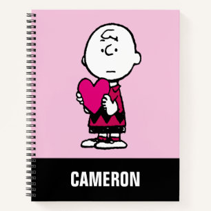 Carnet cacahuètes Saint Valentin Heart Charlie Brown