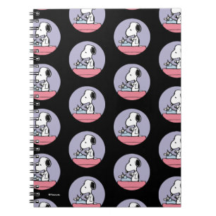 Carnet cacahuètes   Snoopy à la machine à écrire