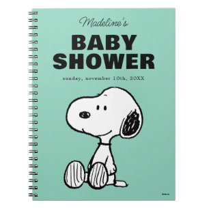 Carnet cacahuètes Snoopy Baby shower Liste d'invités et