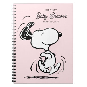 Carnet cacahuètes Snoopy Baby shower Liste d'invités et