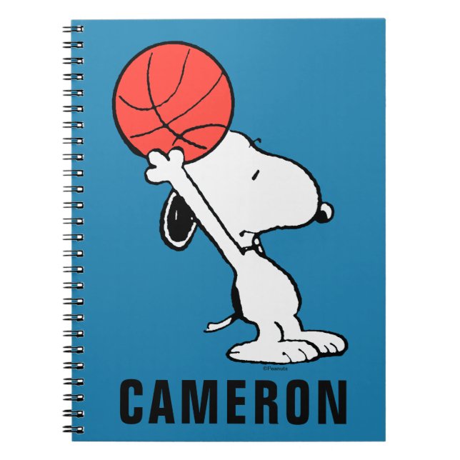 Carnet cacahuètes | Snoopy Basketball Hoop Shot (Devant)