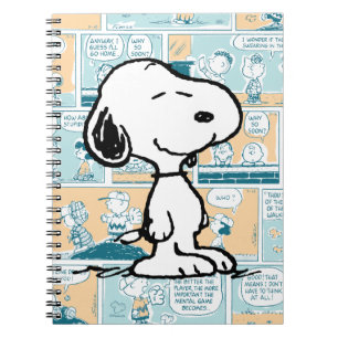 Carnet cacahuètes   Snoopy Comic Motif
