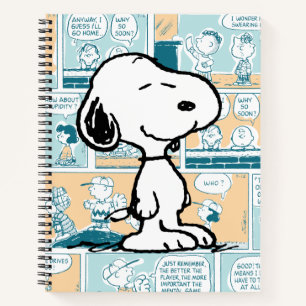 Carnet cacahuètes   Snoopy Comic Motif