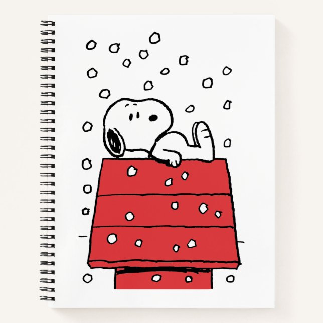 Carnet cacahuètes | Snoopy Doghouse Snowflakes (Devant)