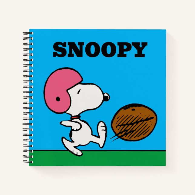 Carnet cacahuètes | Snoopy Football Kicker (Devant)