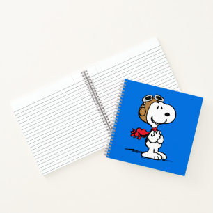 Carnet cacahuètes Snoopy L'As Volant