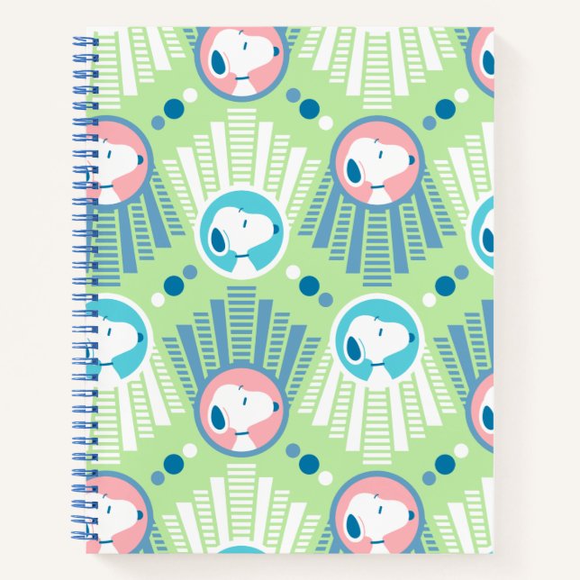 Carnet cacahuètes | Snoopy Mint Green Deco Dreams Motif (Devant)