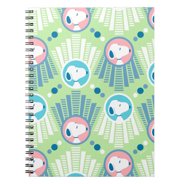 Carnet cacahuètes | Snoopy Mint Green Deco Dreams Motif (Devant)
