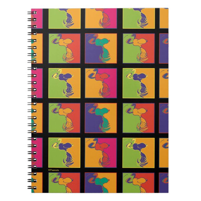 Carnet cacahuètes | Snoopy Pop Art Moderne (Devant)