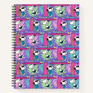 Carnet cacahuètes Snoopy Purple Surf Motif