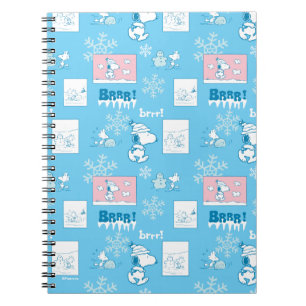 Carnet cacahuètes Snoopy Snow Day Motif
