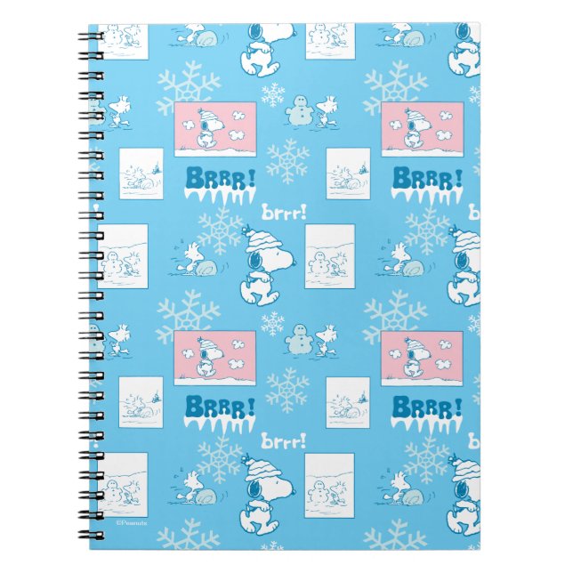 Carnet cacahuètes | Snoopy Snow Day Motif (Devant)