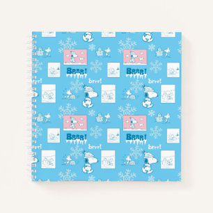 Carnet cacahuètes Snoopy Snow Day Motif