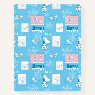 Carnet cacahuètes Snoopy Snow Day Motif