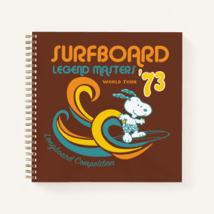 Carnet cacahuètes Snoopy Surboard Longboard Competition