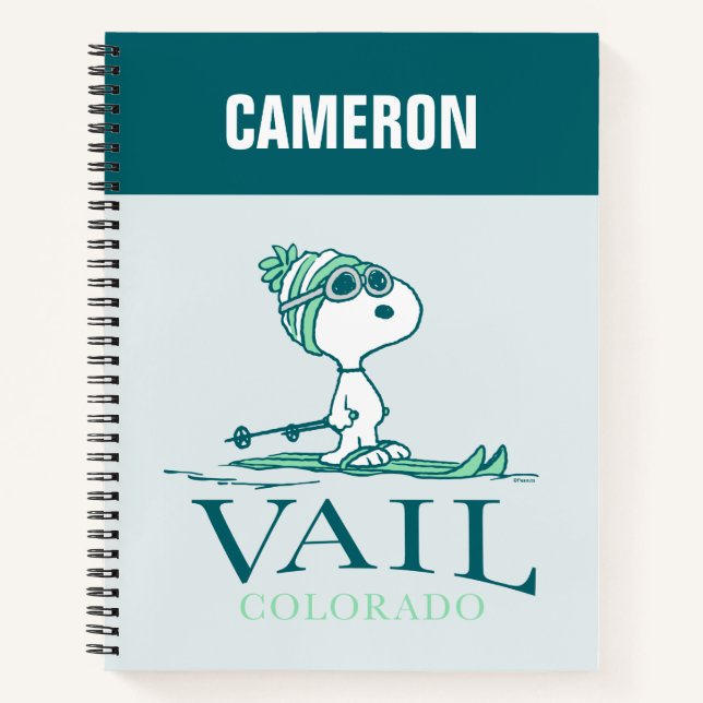 Carnet cacahuètes | Snoopy Vail Colorado (Devant)