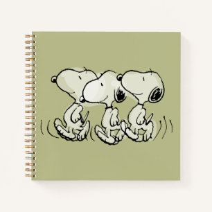 Carnet cacahuètes   Snoopy Walking Tall