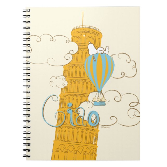 Carnet cacahuètes | Snoopy & Woodstock Ciao (Devant)