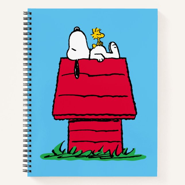 Carnet cacahuètes | Snoopy & Woodstock Doghouse (Devant)