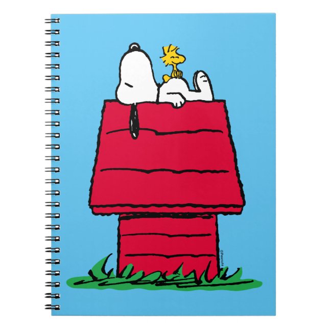 Carnet cacahuètes | Snoopy & Woodstock Doghouse (Devant)