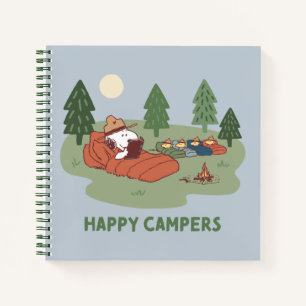 Carnet cacahuètes Snoopy & Woodstock Happy Campers