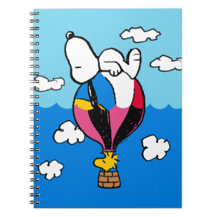 Carnet cacahuètes Snoopy & Woodstock Hot Air Balloon