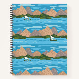 Carnet cacahuètes Snoopy & Woodstock Motif de course en