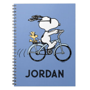 Carnet cacahuètes   Vélo Snoopy & Woodstock