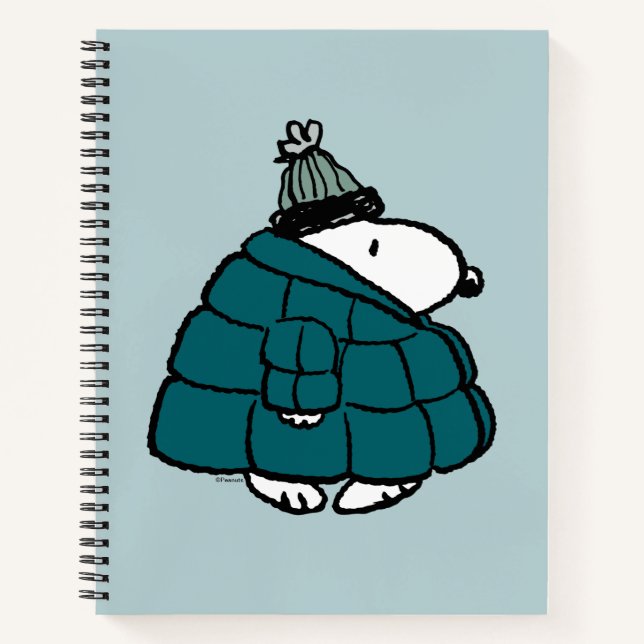 Carnet cacahuètes | Veste Snoopy Winter Puffer (Devant)